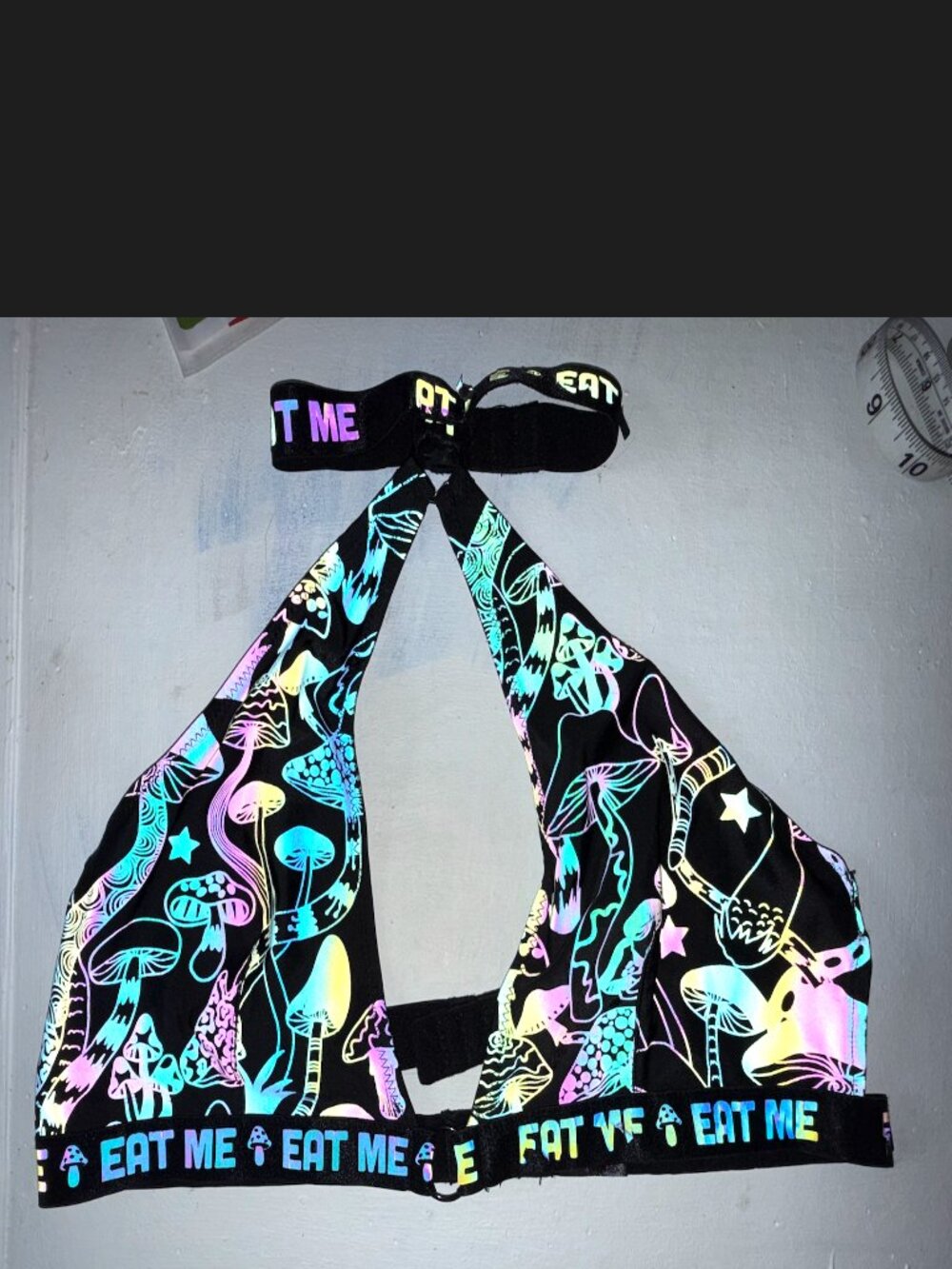 Eat Me Reflective 2 Piece Mushroom Set Estimated Size XL PLEASE READ